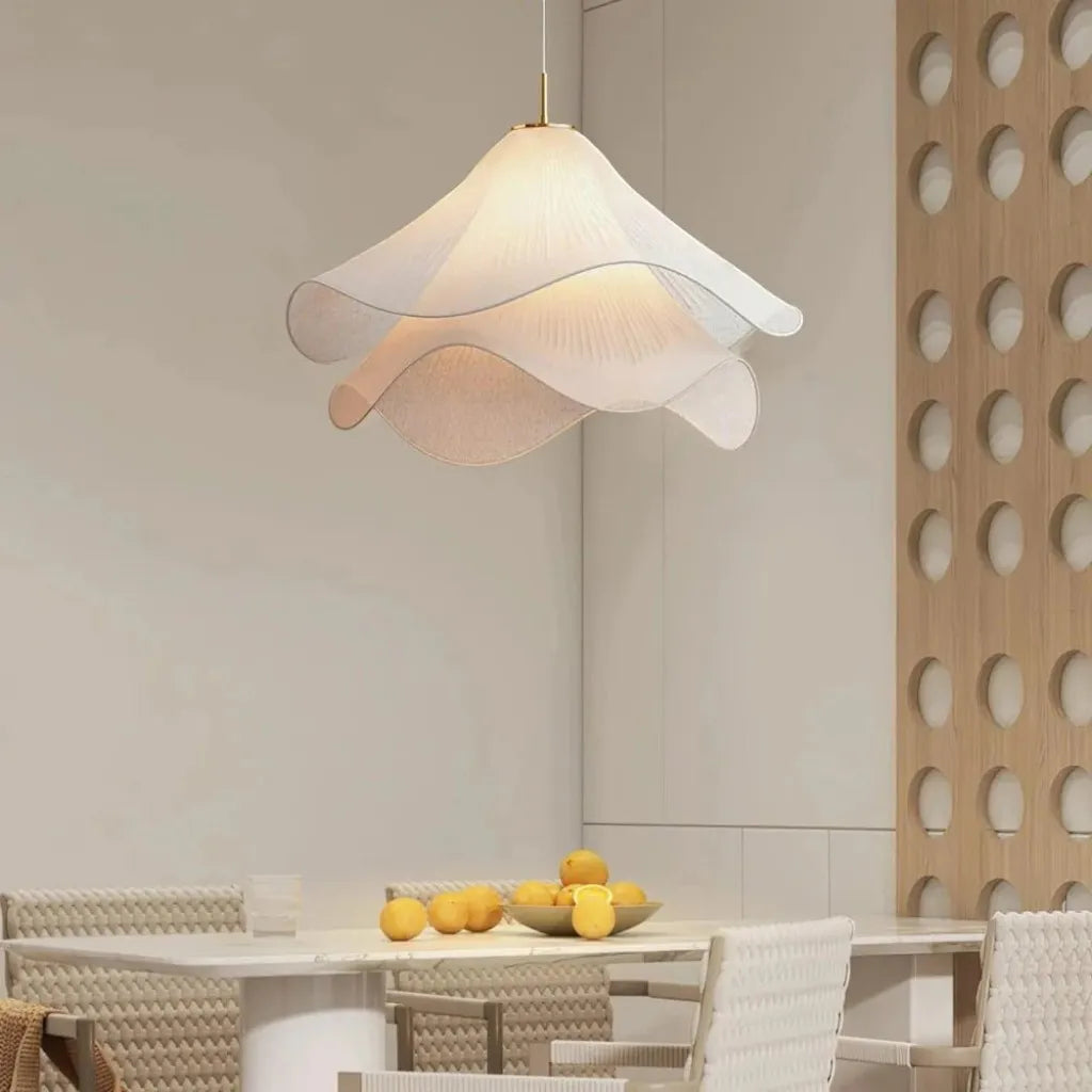 Elara Haus Lampadario - Illuminazione da Cucina in Metallo e Tessuto