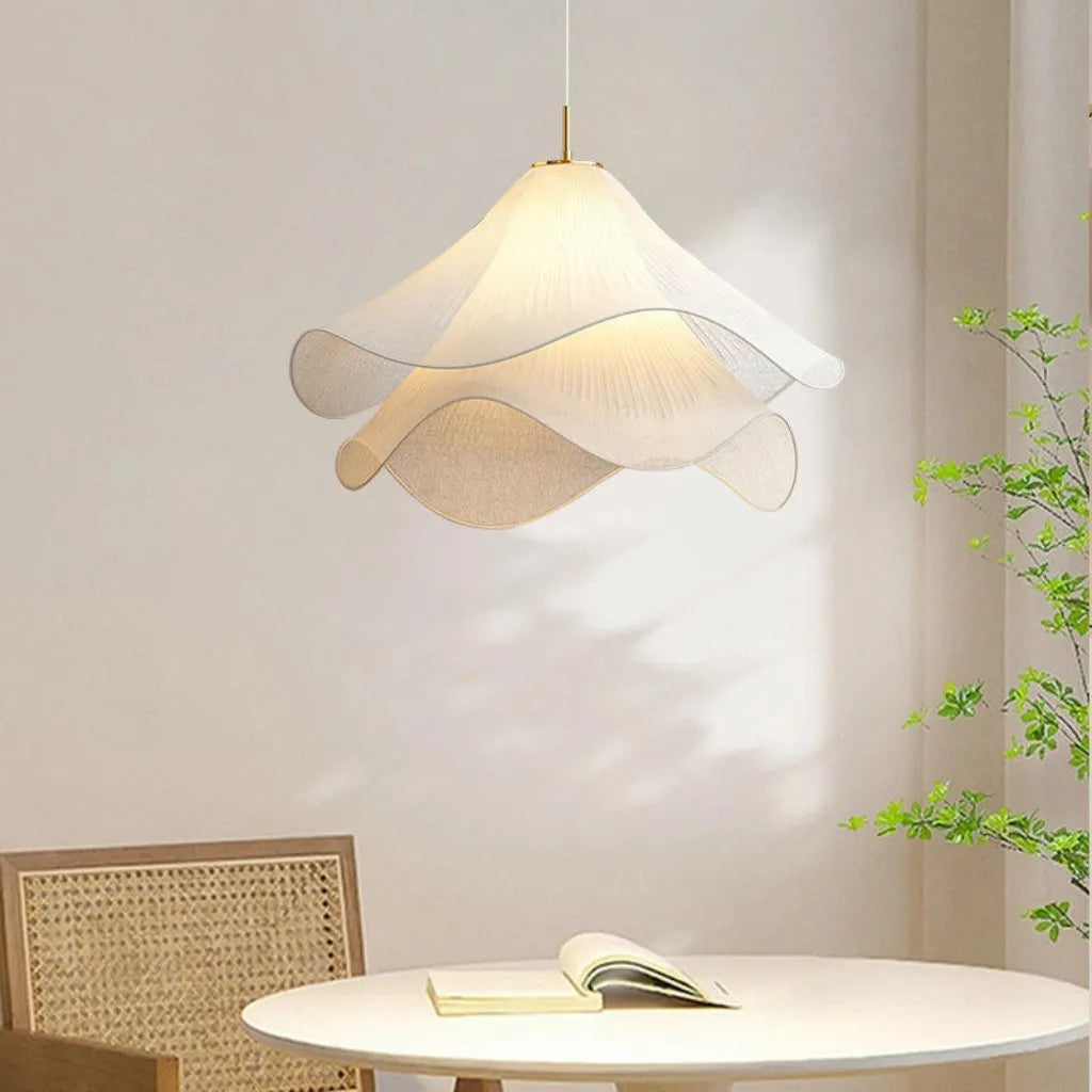 Elara Haus Lampadario - Illuminazione da Cucina in Metallo e Tessuto