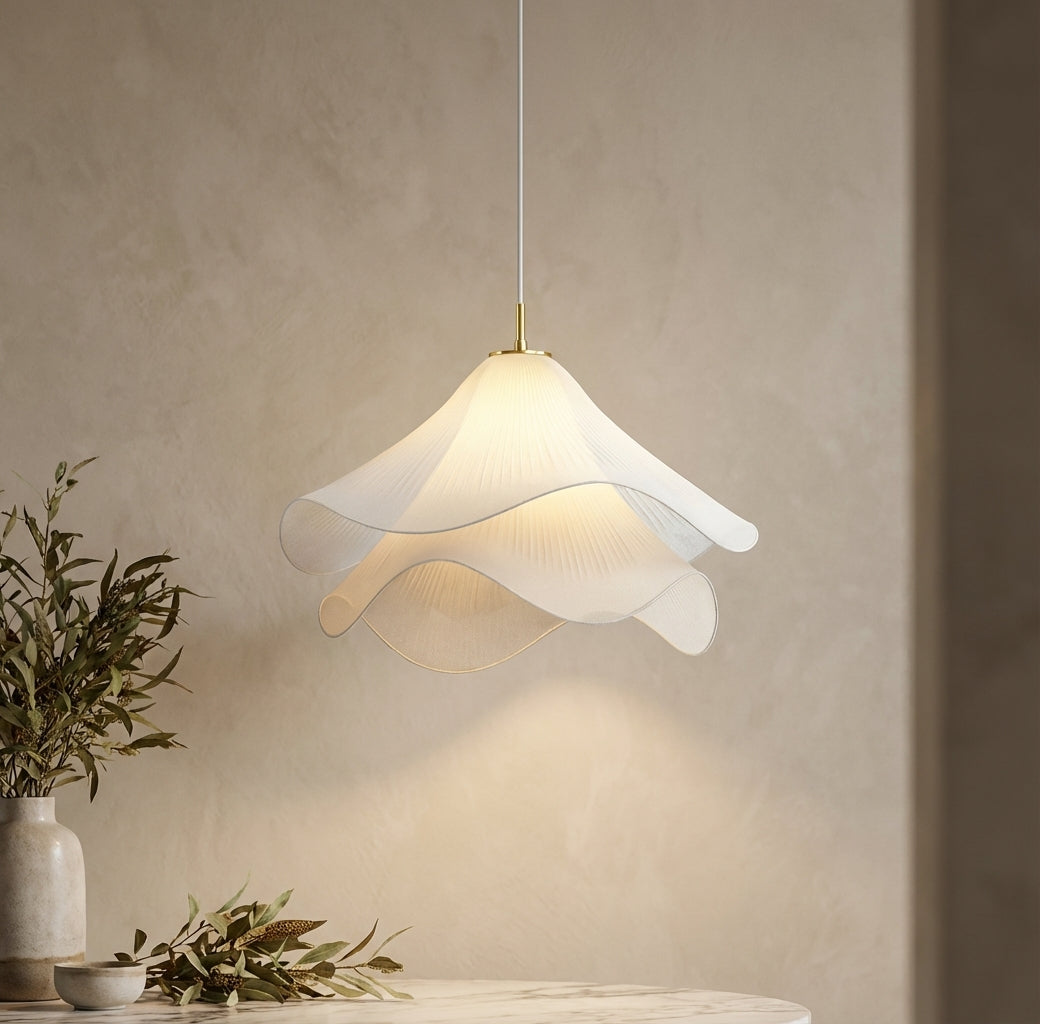 Elara Haus Lampadario - Illuminazione da Cucina in Metallo e Tessuto