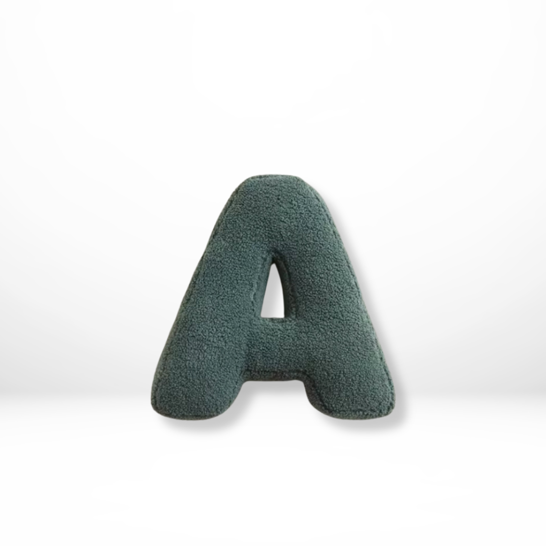 Cuscino Personalizzato in Velluto con Lettere dell'Alfabeto Elara Haus