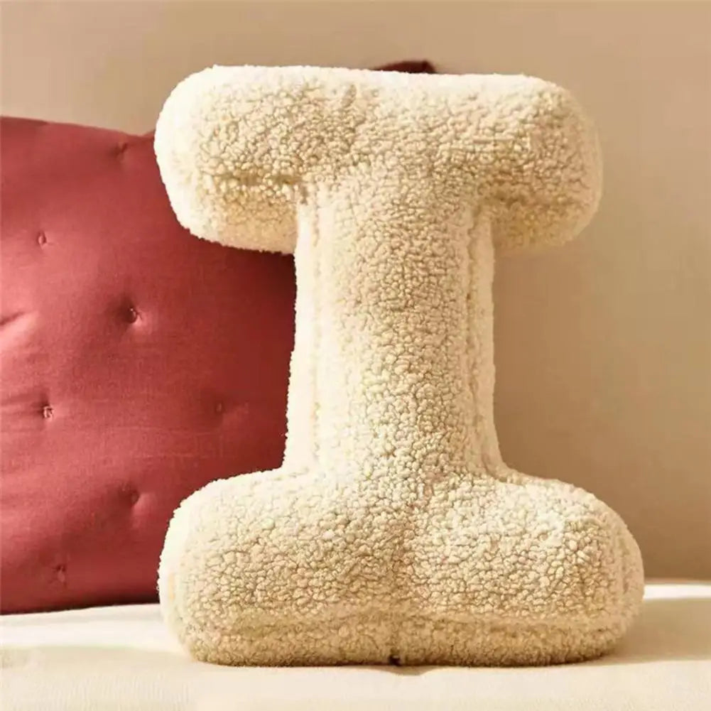 Cuscino Personalizzato in Velluto con Lettere dell'Alfabeto Elara Haus
