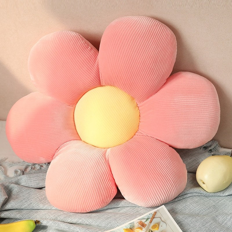 Cuscino Decorativo a Fiore in Velluto a Coste Elara Haus