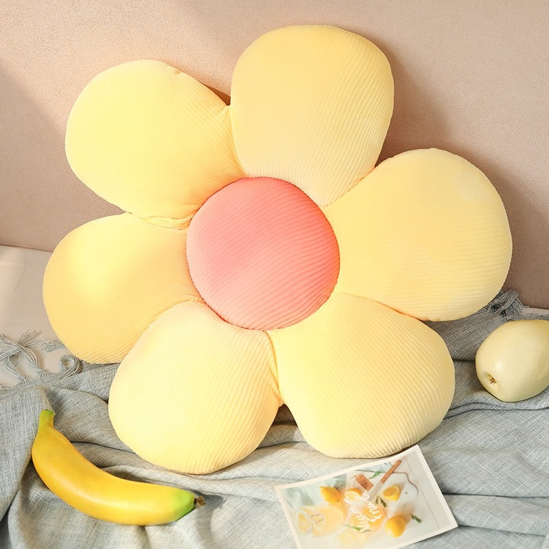 Cuscino Decorativo a Fiore in Velluto a Coste Elara Haus