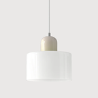 Elara Haus Retro Fabric Pendant - Luce da Camera Color Crema