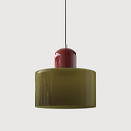Elara Haus Retro Fabric Pendant - Luce da Camera Color Crema
