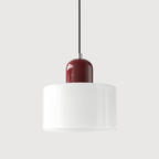Elara Haus Retro Fabric Pendant - Luce da Camera Color Crema