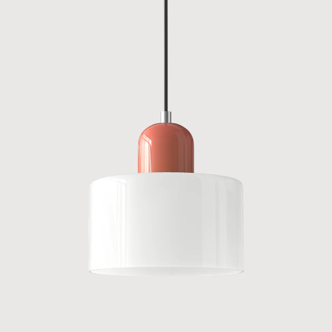 Elara Haus Retro Fabric Pendant - Luce da Camera Color Crema