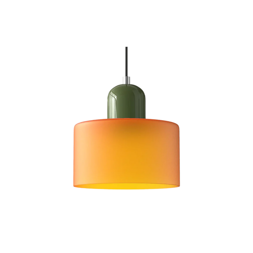 Elara Haus Retro Fabric Pendant - Luce da Camera Color Crema