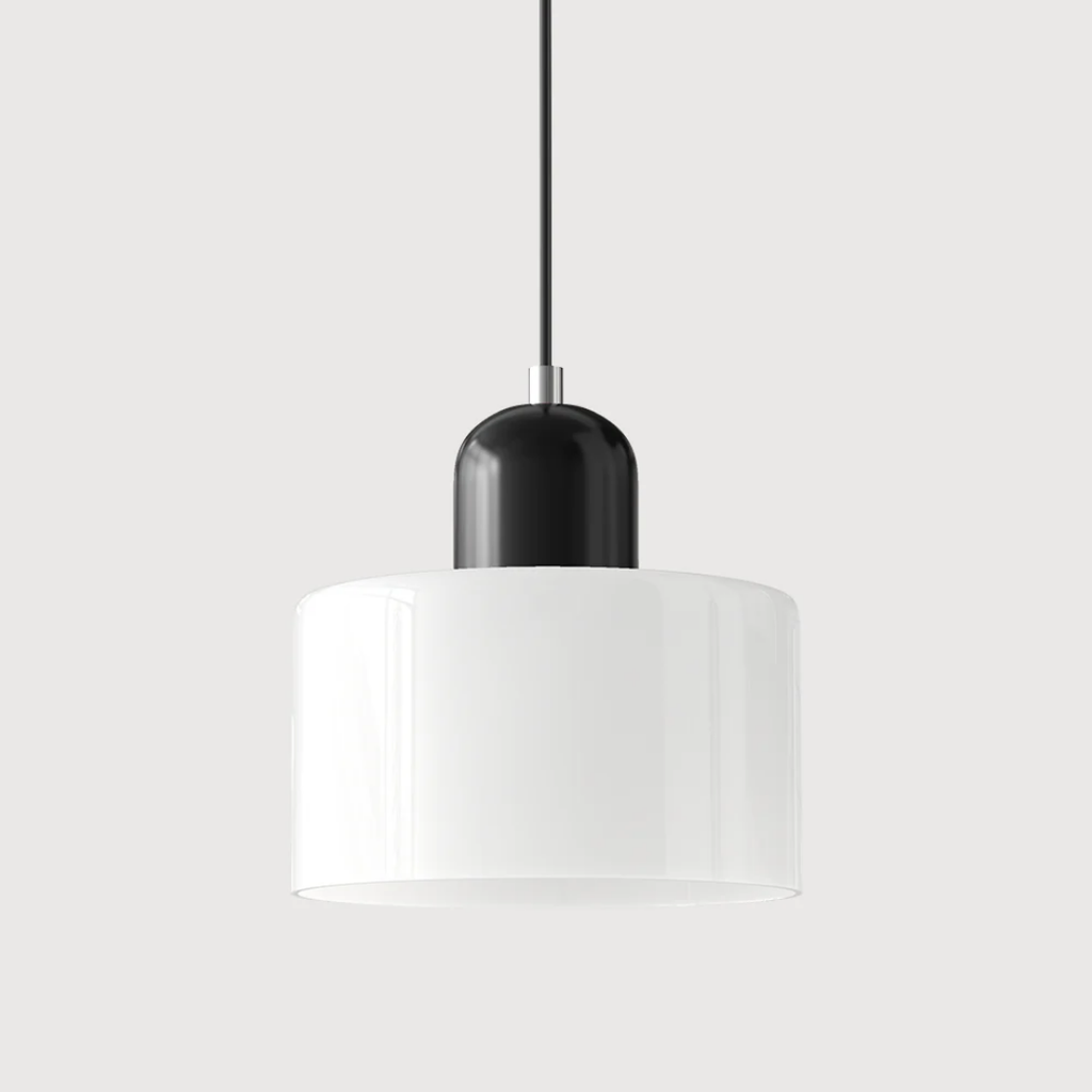 Elara Haus Retro Fabric Pendant - Luce da Camera Color Crema