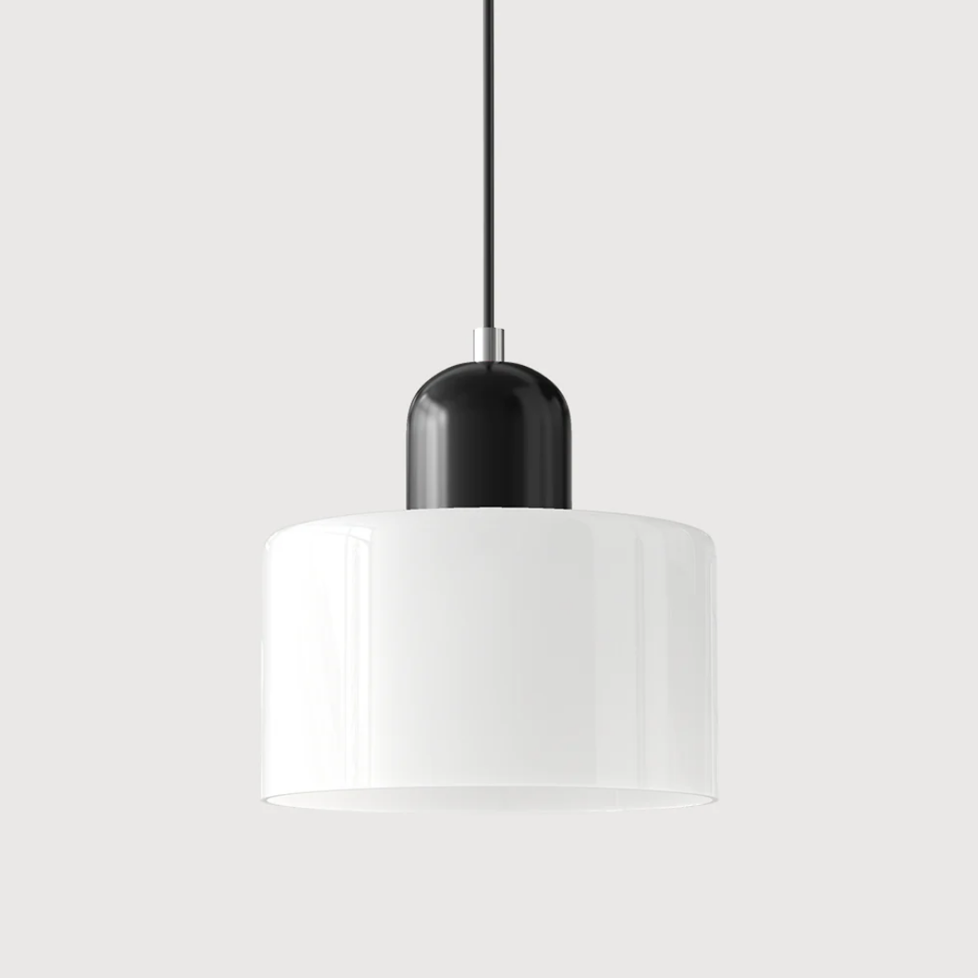 Elara Haus Retro Fabric Pendant - Luce da Camera Color Crema