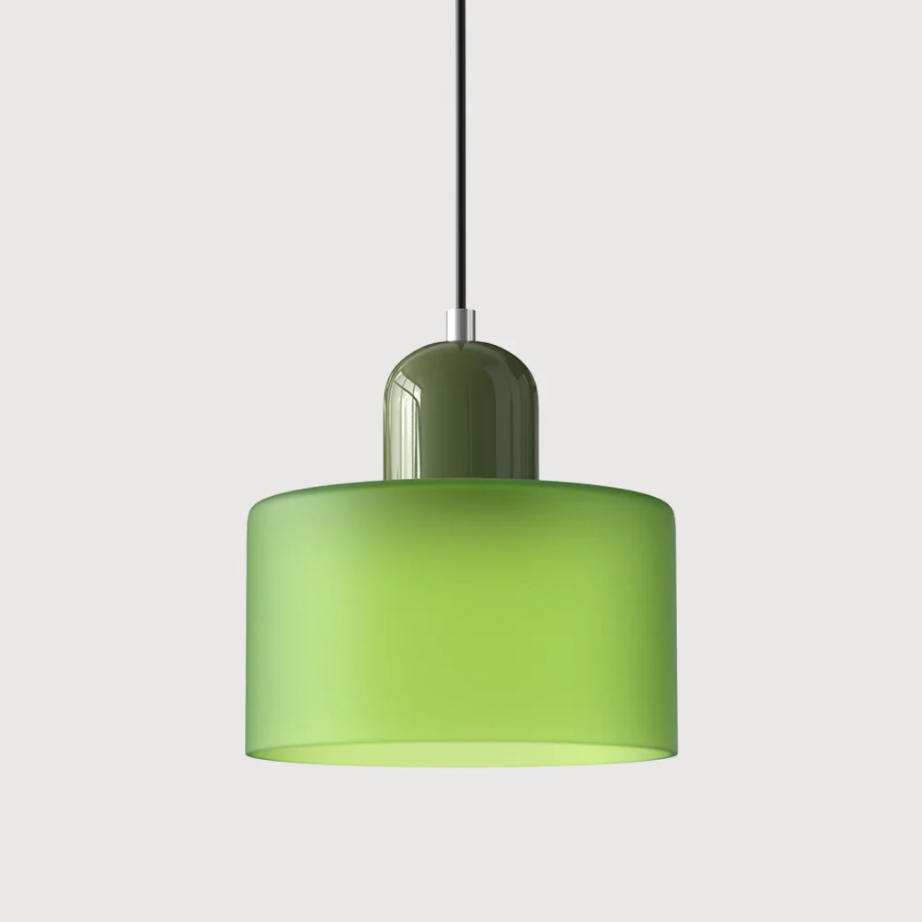 Elara Haus Retro Fabric Pendant - Luce da Camera Color Crema