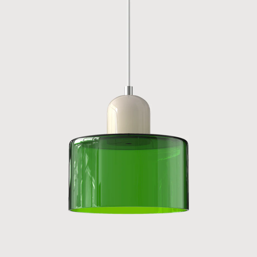 Elara Haus Retro Fabric Pendant - Luce da Camera Color Crema
