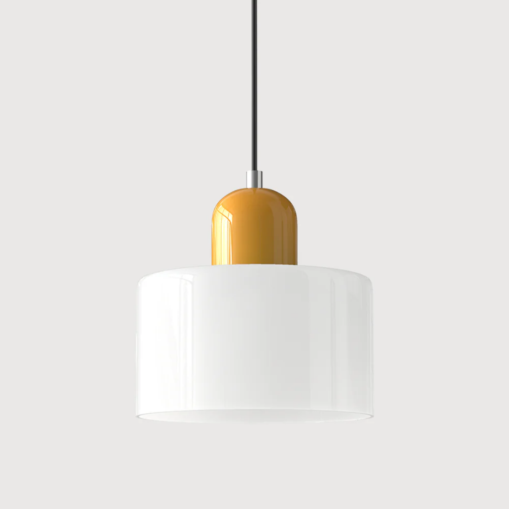Elara Haus Retro Fabric Pendant - Luce da Camera Color Crema
