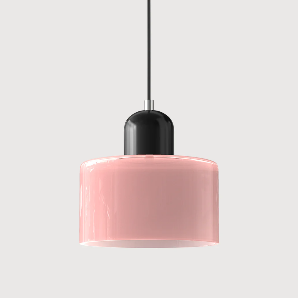 Elara Haus Retro Fabric Pendant - Luce da Camera Color Crema