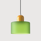 Elara Haus Retro Fabric Pendant - Luce da Camera Color Crema