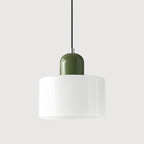 Elara Haus Retro Fabric Pendant - Luce da Camera Color Crema