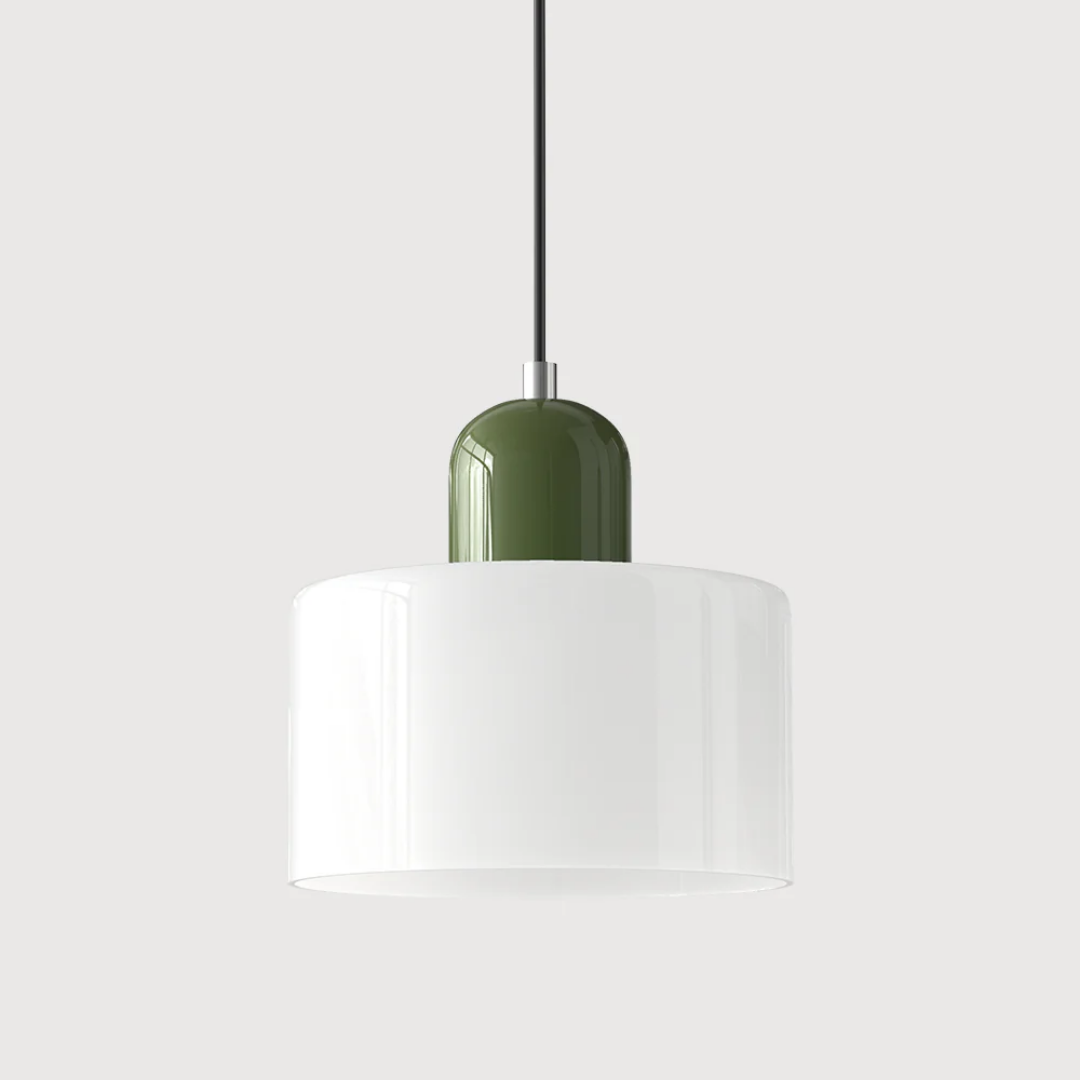 Elara Haus Retro Fabric Pendant - Luce da Camera Color Crema