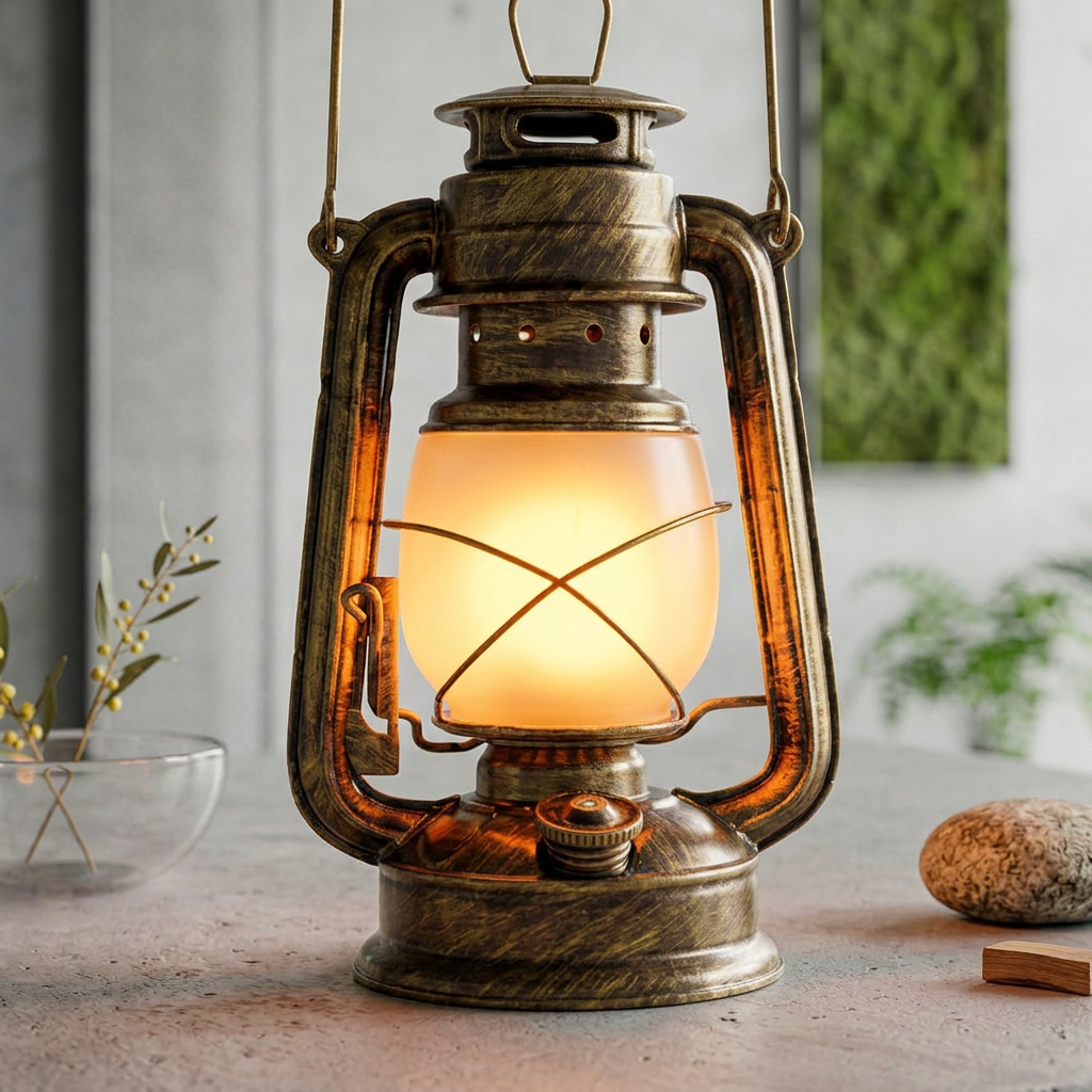 Lampada a Lanterna Retro in Ferro Elara Haus