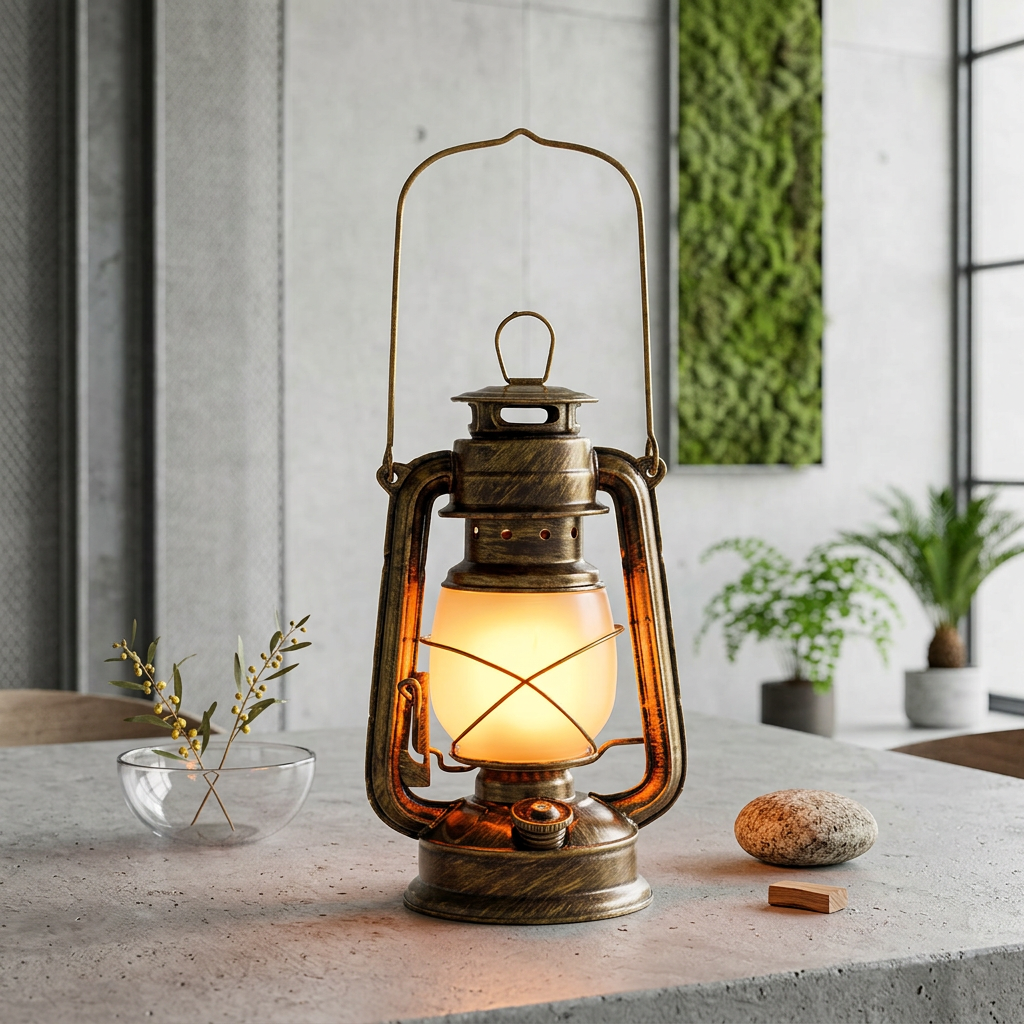 Lampada a Lanterna Retro in Ferro Elara Haus