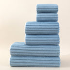 Set di Asciugamani da Bagno a Righe con Coste Elara Haus