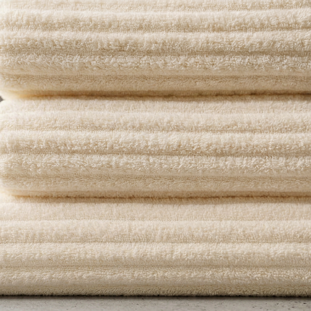 Set di Asciugamani da Bagno a Righe con Coste Elara Haus
