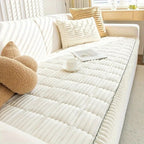 Elara Haus Coperta per Divano con Bordo Ruffle - Morbida Coperta in Pile