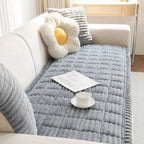 Elara Haus Coperta per Divano con Bordo Ruffle - Morbida Coperta in Pile