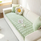 Elara Haus Coperta per Divano con Bordo Ruffle - Morbida Coperta in Pile