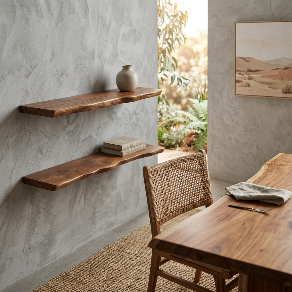 Elara Haus Mensola in Legno Massello Australiano Rustico