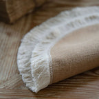 Elara Haus Scandi-Boutique Zen Burlap – Percorso Tavolo all'Uncinetto ad Alta Densità Ambientale