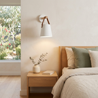 Applique da Parete Elara Haus Scandi Minimalista con Cinghia in Pelle