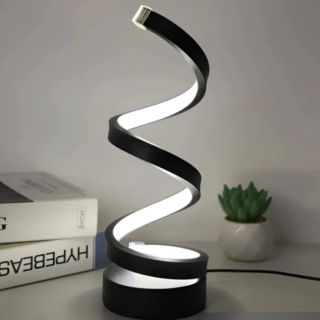 Lampada da Tavolo LED Scultorea a Spirale Elara Haus