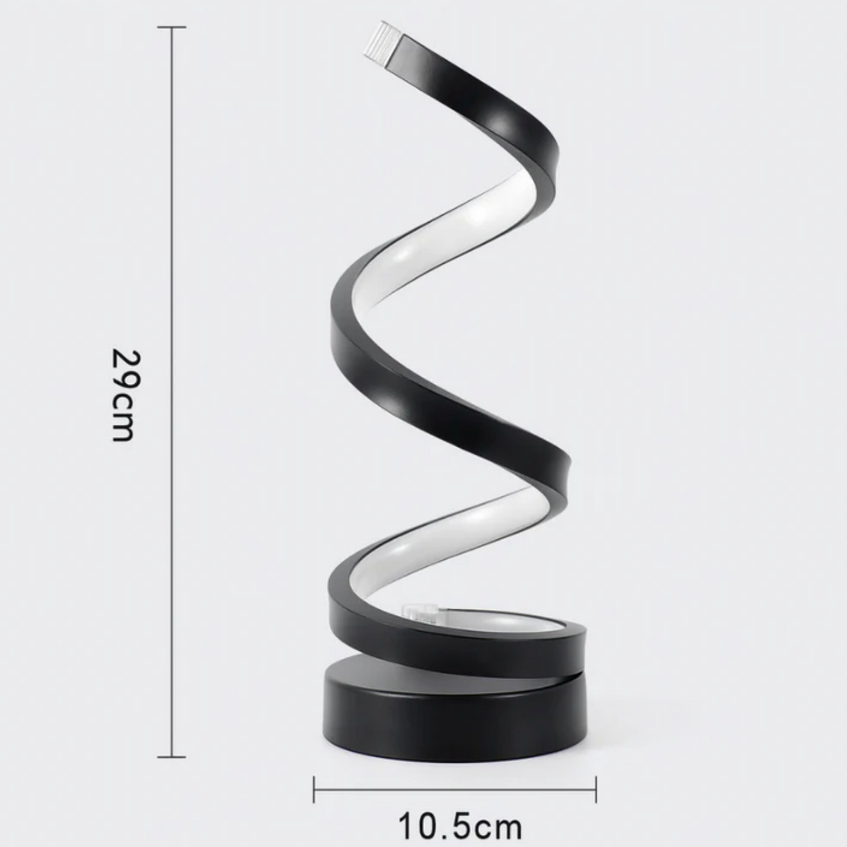Lampada da Tavolo LED Scultorea a Spirale Elara Haus