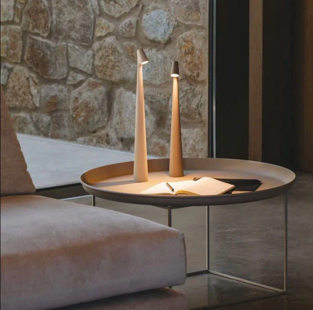 Elara Haus Lampada Notturna Minimalista Elegante - Lampada Portatile a Sensore Tattile
