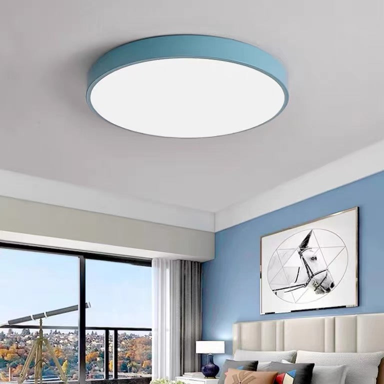Elara Haus Lampada da Soffitto Rotonda Sleek - Disco LED Moderno