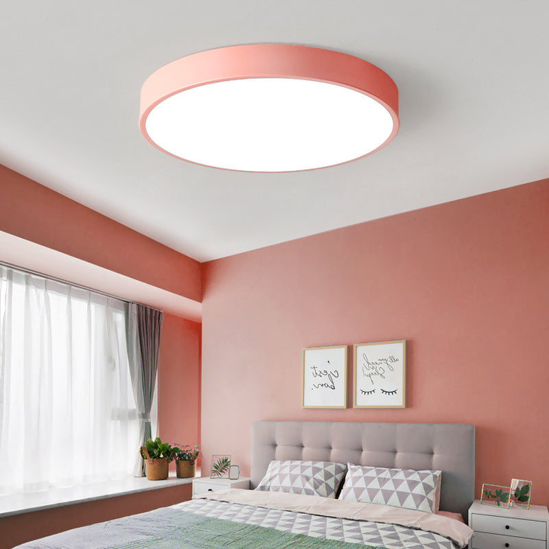 Elara Haus Lampada da Soffitto Rotonda Sleek - Disco LED Moderno