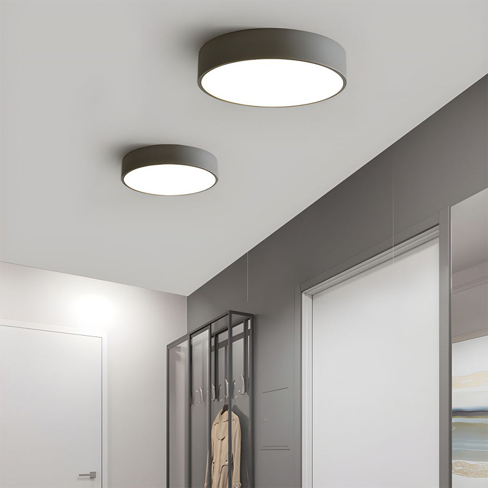 Elara Haus Lampada da Soffitto Rotonda Sleek - Disco LED Moderno