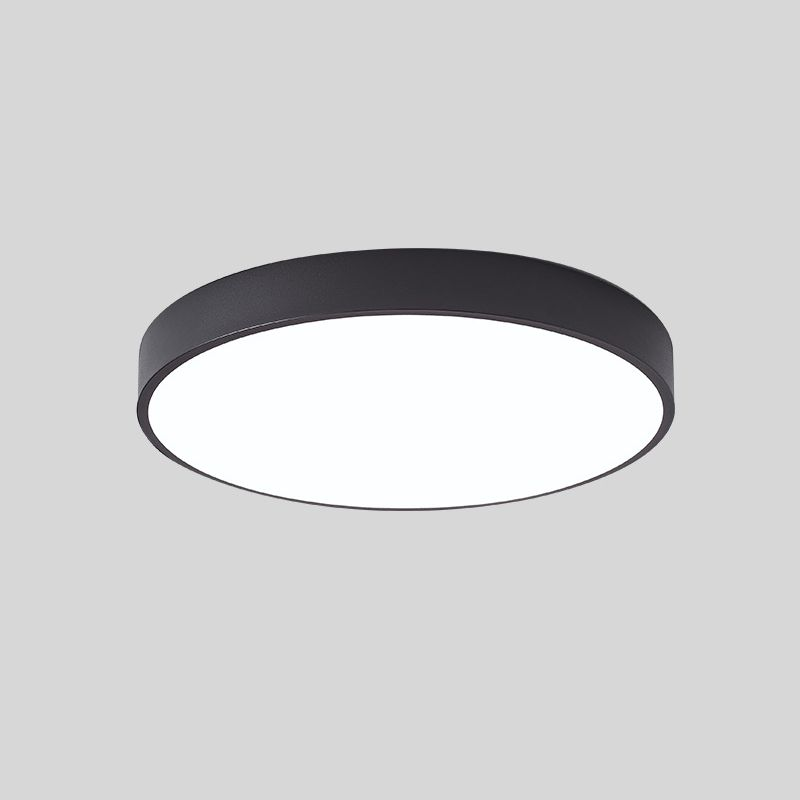 Elara Haus Lampada da Soffitto Rotonda Sleek - Disco LED Moderno