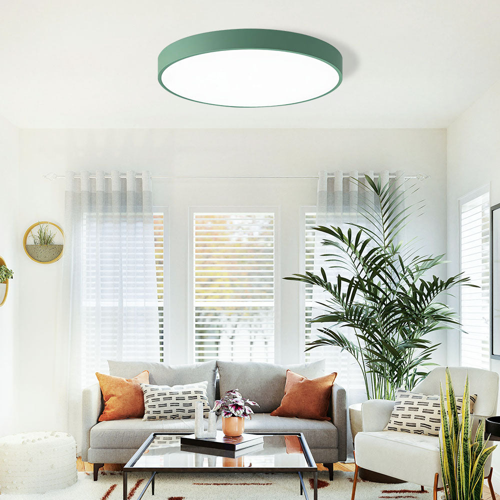 Elara Haus Lampada da Soffitto Rotonda Sleek - Disco LED Moderno
