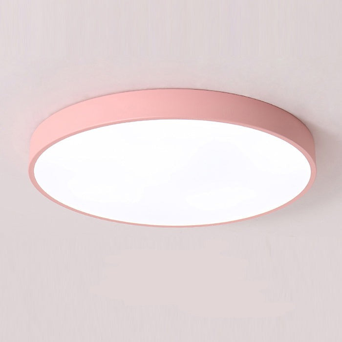 Elara Haus Lampada da Soffitto Rotonda Sleek - Disco LED Moderno