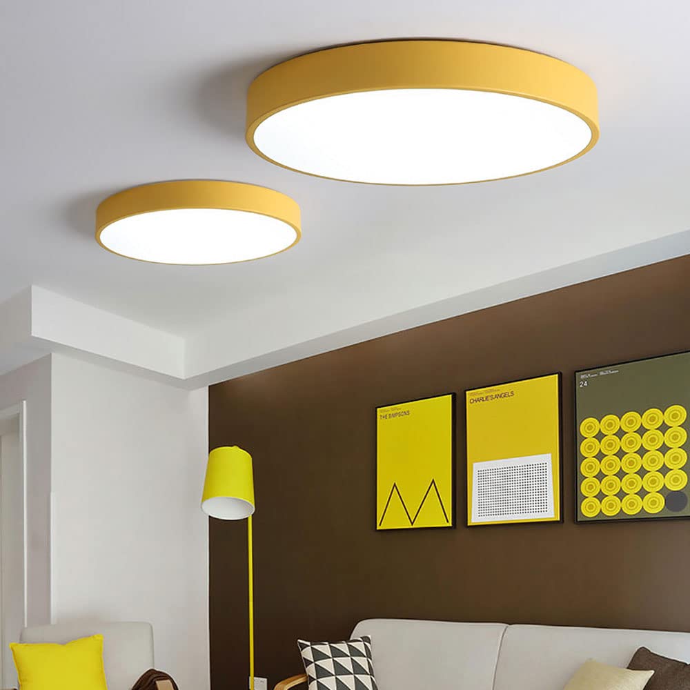 Elara Haus Lampada da Soffitto Rotonda Sleek - Disco LED Moderno