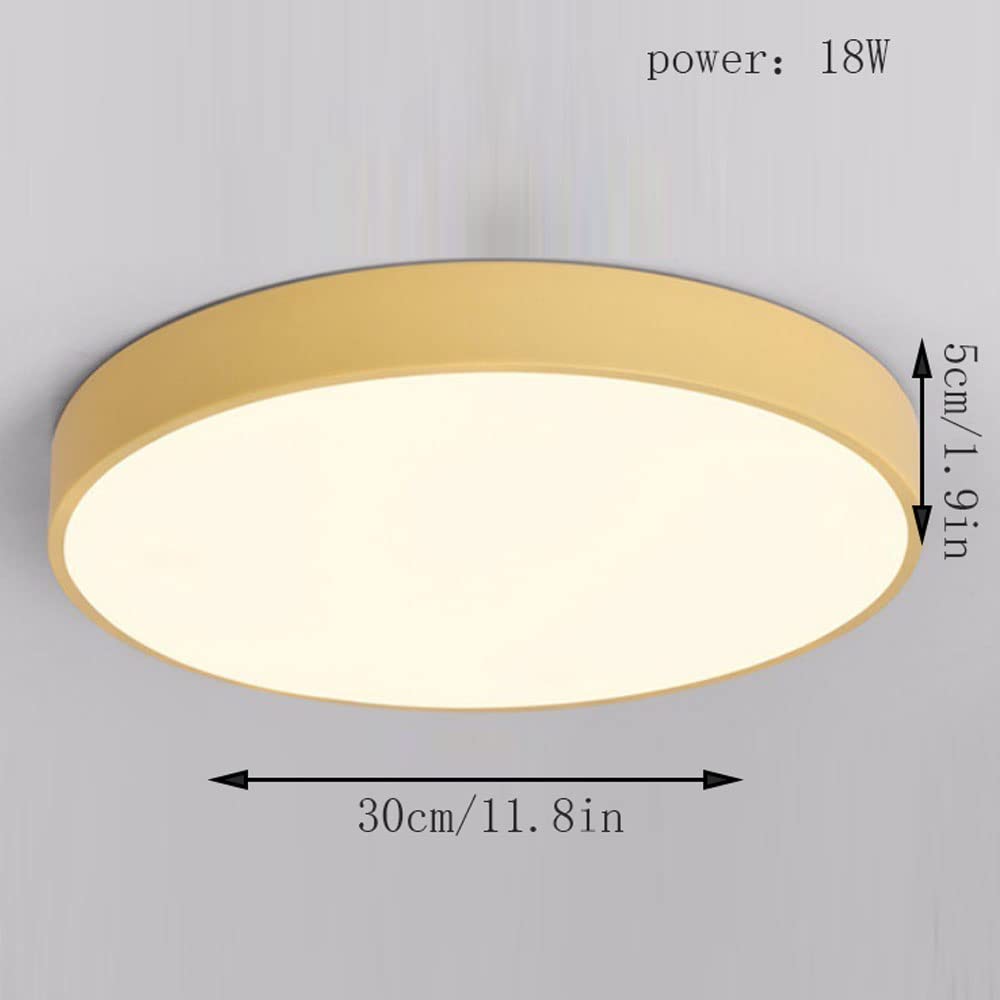 Elara Haus Lampada da Soffitto Rotonda Sleek - Disco LED Moderno