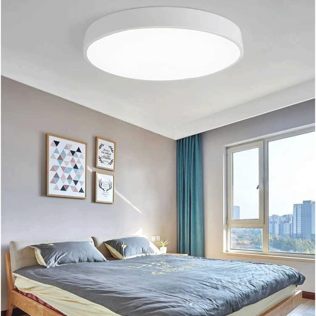 Elara Haus Lampada da Soffitto Rotonda Sleek - Disco LED Moderno