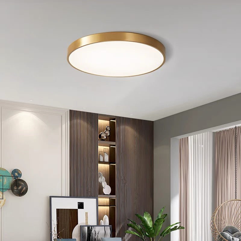 Elara Haus Lampada da Soffitto Rotonda Sleek - Disco LED Moderno