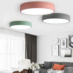 Elara Haus Lampada da Soffitto Rotonda Sleek - Disco LED Moderno