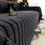 Elara Haus Soft Tufted Couch Throw - Velluto Pile Heritage