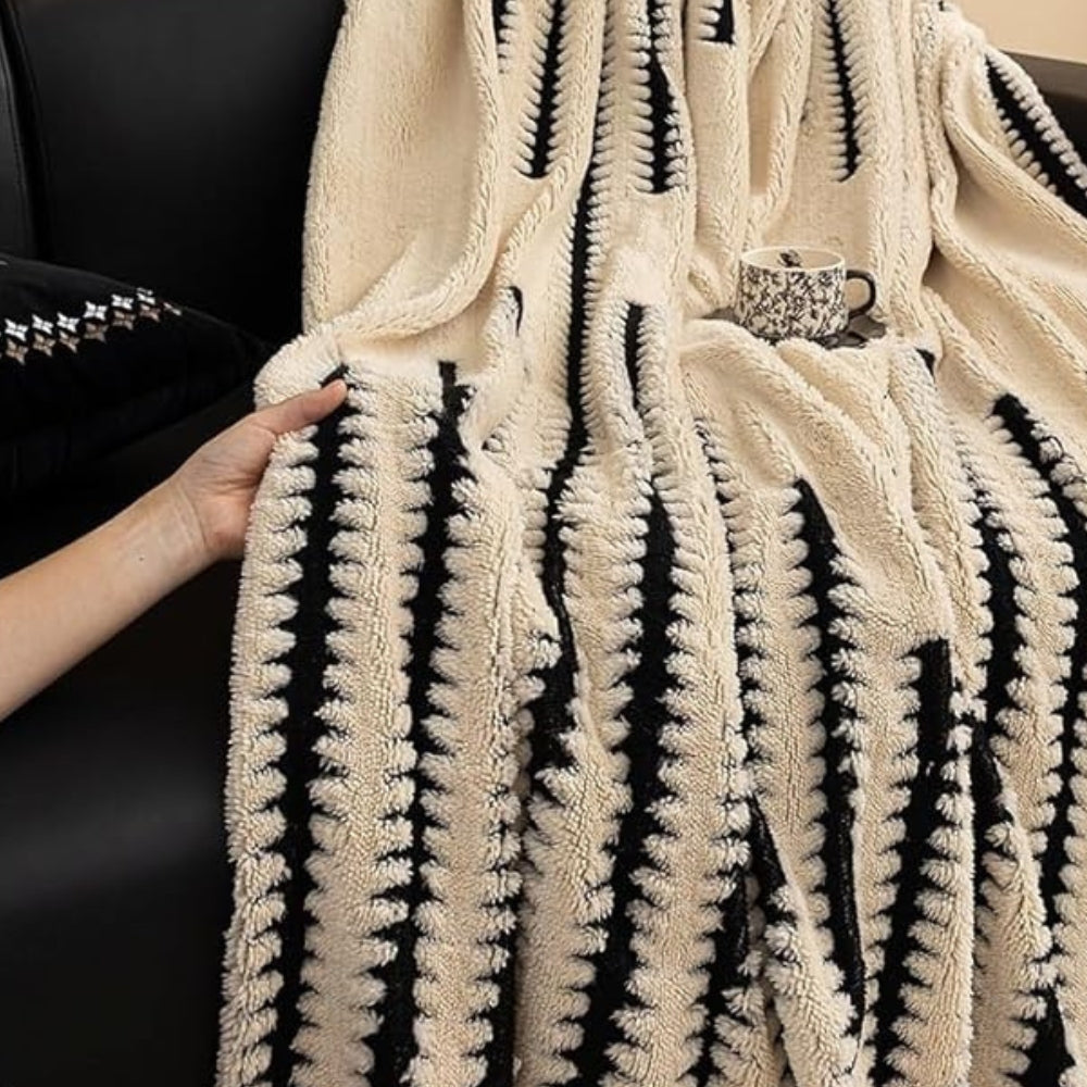 Elara Haus Soft Tufted Couch Throw - Velluto Pile Heritage