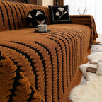 Elara Haus Soft Tufted Couch Throw - Velluto Pile Heritage