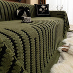 Elara Haus Soft Tufted Couch Throw - Velluto Pile Heritage