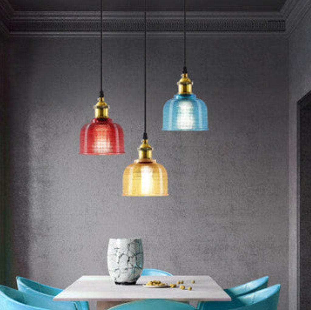 Elara Haus Lampada da Soffitto Stilosa in Ottone e Vetro Stile Mid-Century